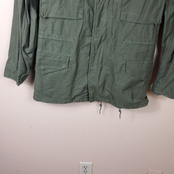 Army Surplus Cold Weather Field Full Zip Coat in green Size XS - Picture 3 of 12